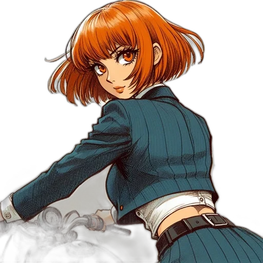 jacket, staff, dress, anime transparent PNG cut-out