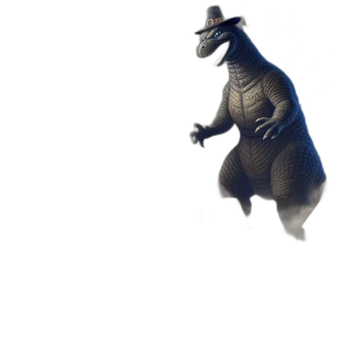 creature, animal, dragon, hat transparent PNG cut-out