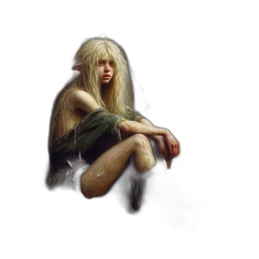 hair, face, creature, hat transparent PNG cut-out