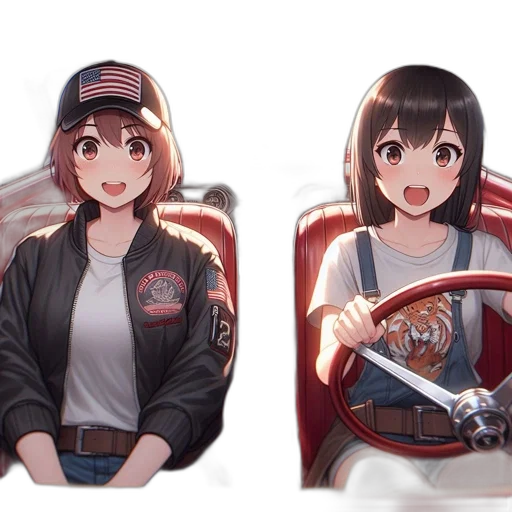 car, jacket, weapon, staff transparent PNG cut-out