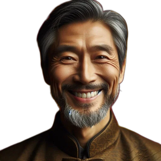 face, staff, robot, photorealistic transparent PNG cut-out