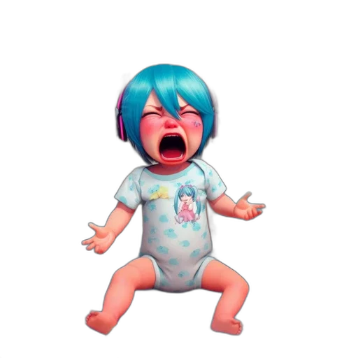 creature, face, dress, vaporwave transparent PNG cut-out