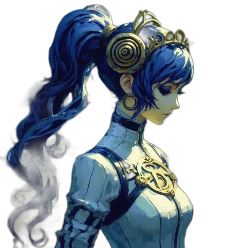 mask, dress, staff, robot transparent PNG cut-out