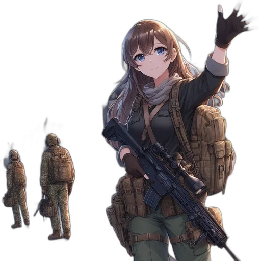 weapon, jacket, staff, animal transparent PNG cut-out