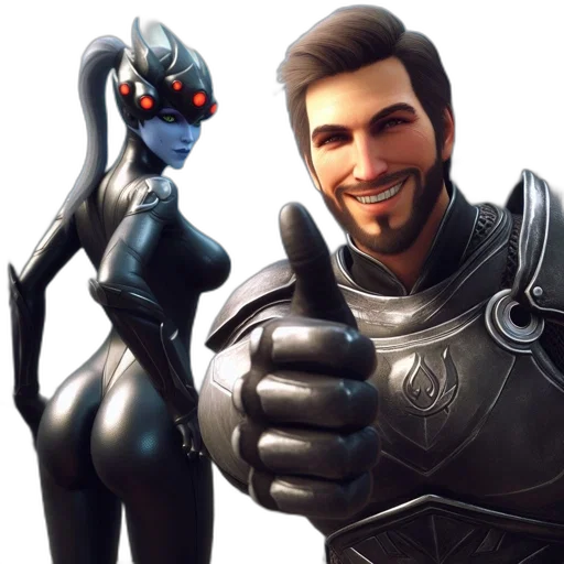 staff, robot, weapon, face transparent PNG cut-out