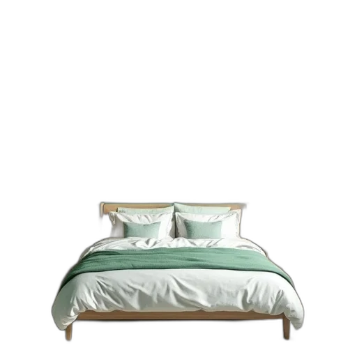 furniture, 3d render, photorealistic, green transparent PNG cut-out