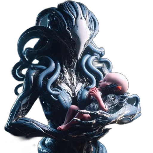 creature, hair, mask, dragon transparent PNG cut-out