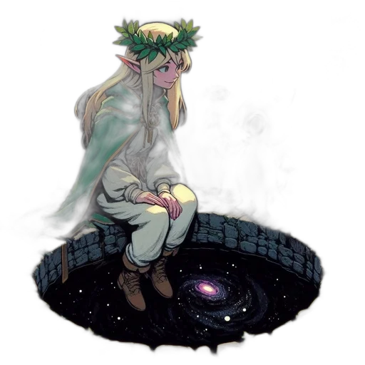 crown, creature, hat, flower transparent PNG cut-out