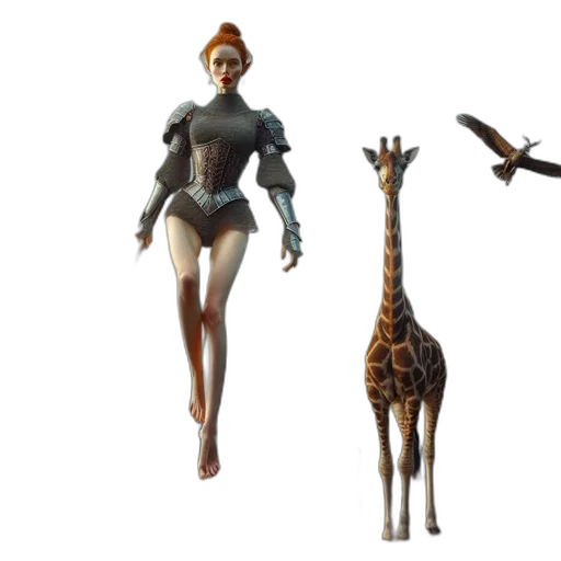 animal, creature, concept art, 3d render transparent PNG cut-out