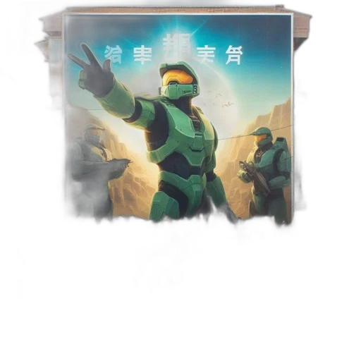 robot, mask, weapon, jacket transparent PNG cut-out