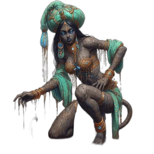creature, staff, jewelry, concept art transparent PNG cut-out