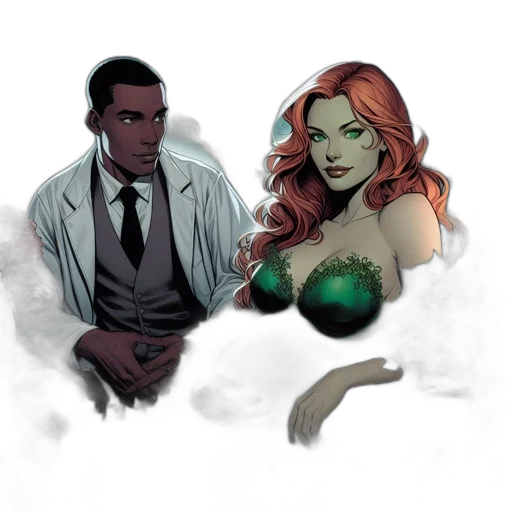 comic book art, concept art, fantasy art, cartoon transparent PNG cut-out