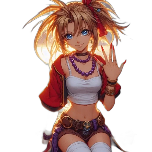 staff, jewelry, anime, pixel art transparent PNG cut-out