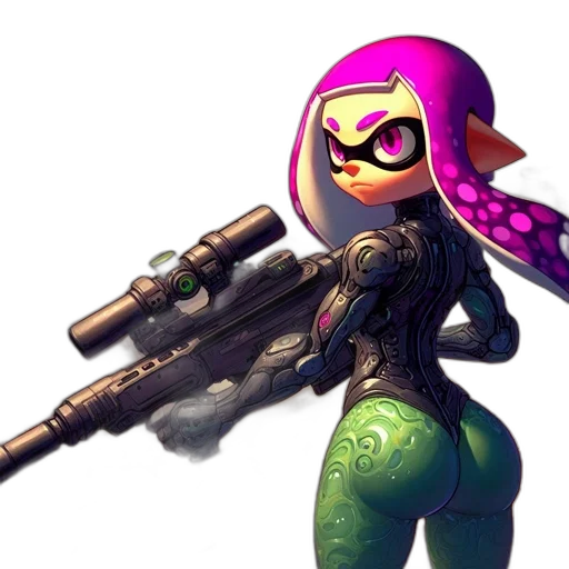 weapon, jacket, staff, concept art transparent PNG cut-out