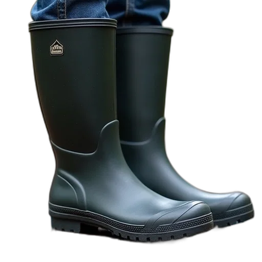 shoes, photorealistic, 3d render, muckboots transparent PNG cut-out