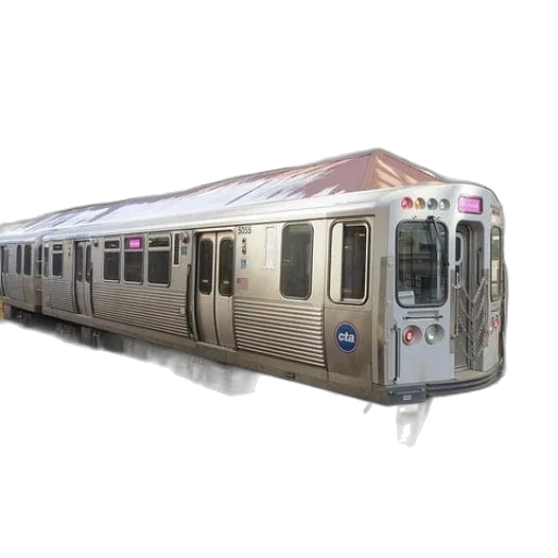 3d render, photorealistic, silver, train transparent PNG cut-out