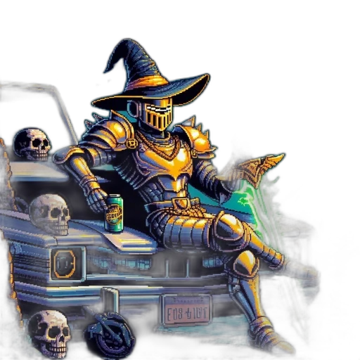 robot, concept art, fantasy art, pixel art transparent PNG cut-out