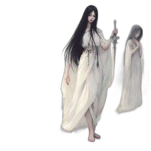 dress, creature, concept art, fantasy art transparent PNG cut-out