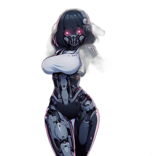 robot, mask, dress, creature transparent PNG cut-out