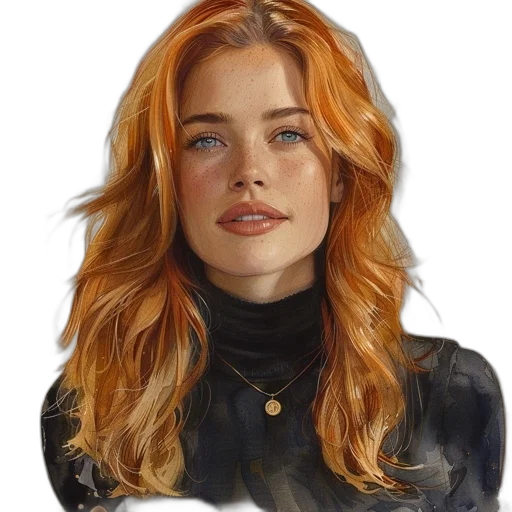 face, jacket, hair, jewelry transparent PNG cut-out