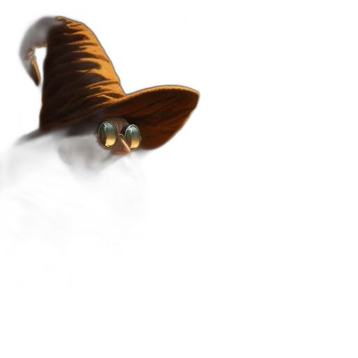 hat, dragon, staff, creature transparent PNG cut-out