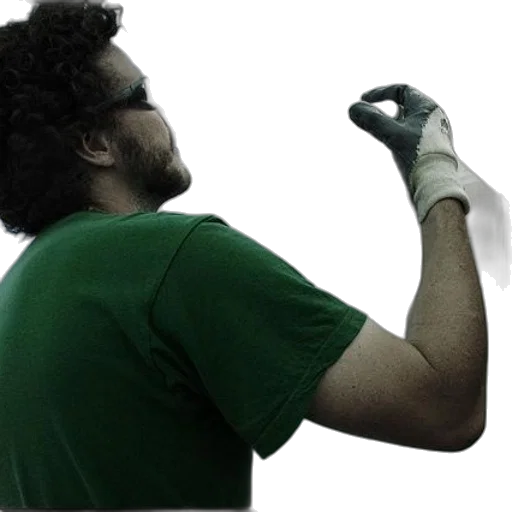 staff, mask, hair, weapon transparent PNG cut-out