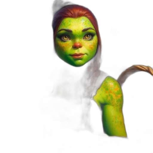 mask, staff, face, creature transparent PNG cut-out