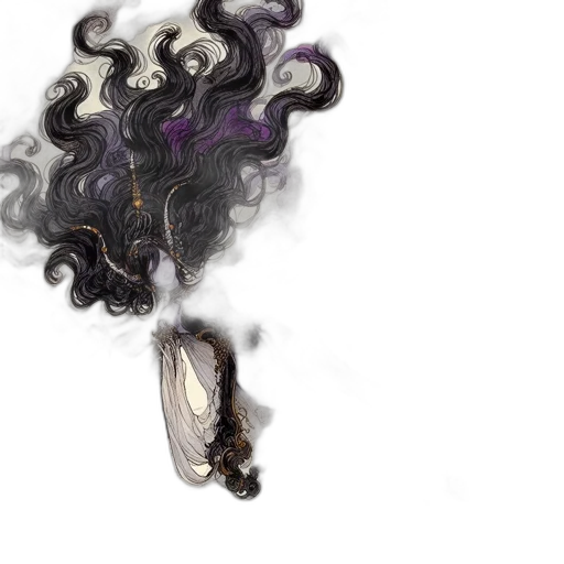 hair, mask, dragon, crown transparent PNG cut-out