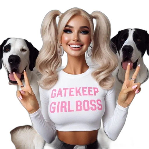 animal, cartoon, pixel art, woman transparent PNG cut-out