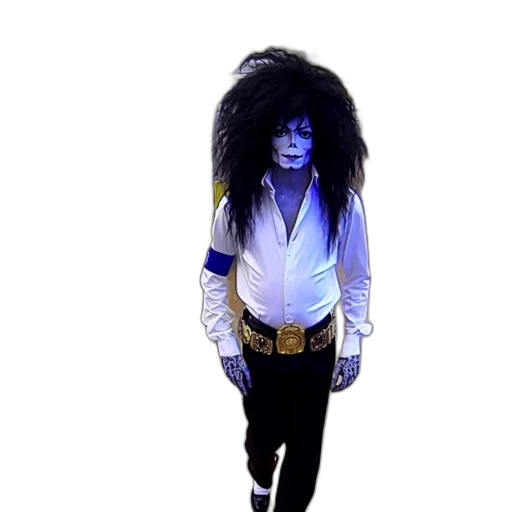hair, mask, staff, creature transparent PNG cut-out