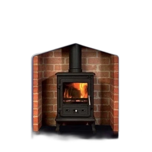 3d render, photorealistic, cozy, fireplace transparent PNG cut-out