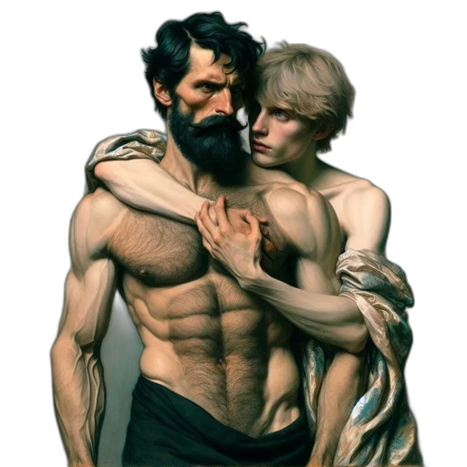 concept art, fantasy art, comic book art, photorealistic transparent PNG cut-out