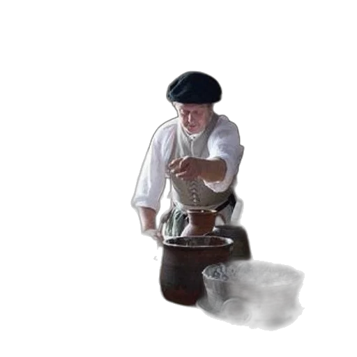 staff, bottle, food, hat transparent PNG cut-out