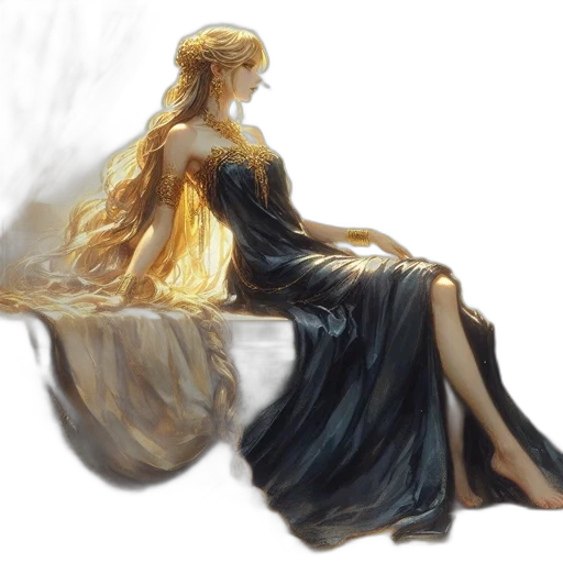 dress, crown, concept art, watercolor transparent PNG cut-out