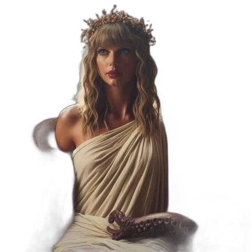 dress, crown, photorealistic, fantasy art transparent PNG cut-out
