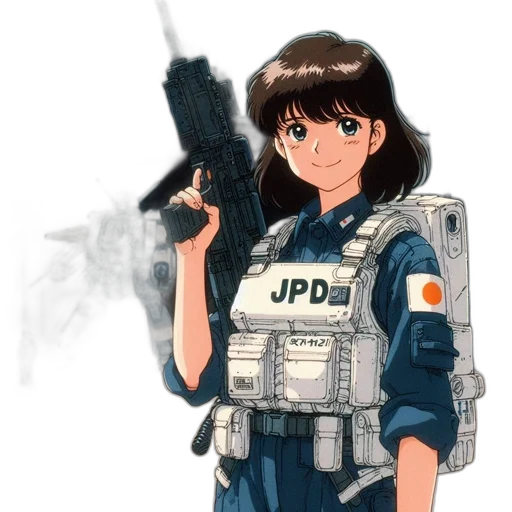 weapon, jacket, robot, dress transparent PNG cut-out