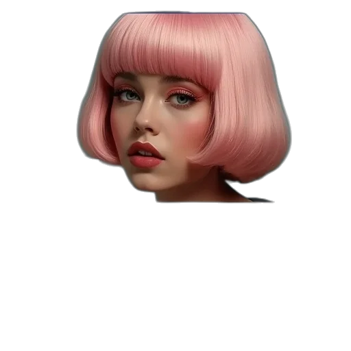 hair, face, hat, mask transparent PNG cut-out