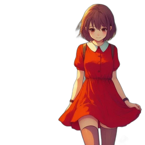 dress, robot, flower, face transparent PNG cut-out