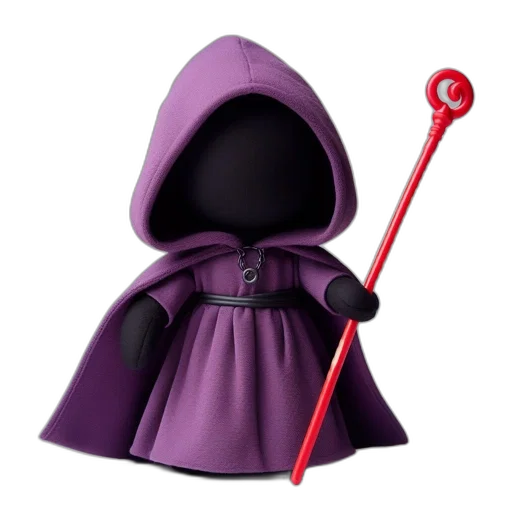 staff, umbrella, weapon, 3d render transparent PNG cut-out