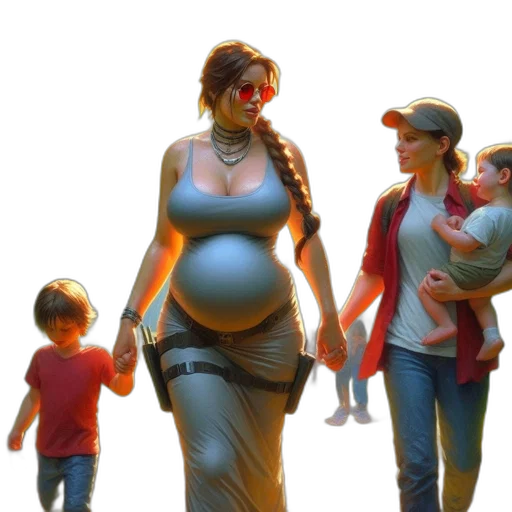 concept art, 3d render, photorealistic, cyberpunk transparent PNG cut-out