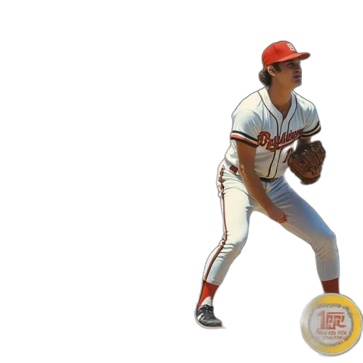 photorealistic, 3d render, 1977, topps transparent PNG cut-out