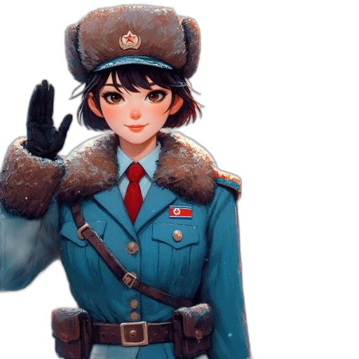 staff, hat, weapon, jacket transparent PNG cut-out