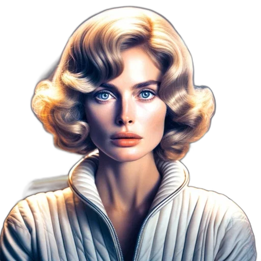 face, staff, hair, jacket transparent PNG cut-out