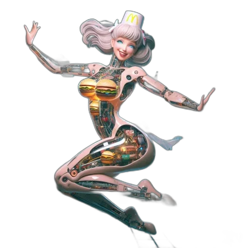 robot, dress, jewelry, concept art transparent PNG cut-out