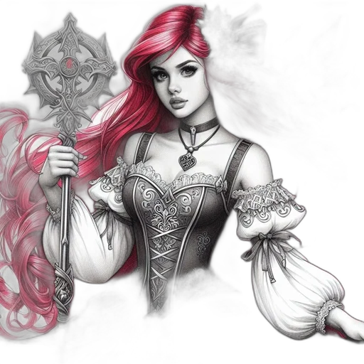fantasy art, concept art, comic book art, watercolor transparent PNG cut-out