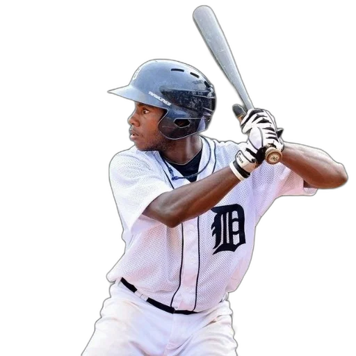 baseball, player, white, uniform transparent PNG cut-out