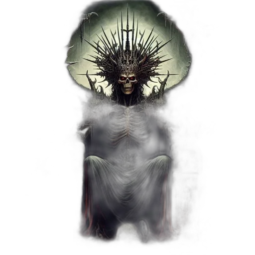 crown, creature, staff, mask transparent PNG cut-out