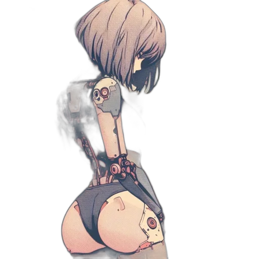 robot, dress, staff, mask transparent PNG cut-out
