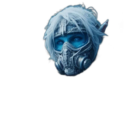 mask, face, creature, robot transparent PNG cut-out