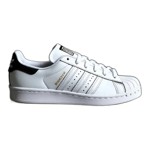 shoes, photorealistic, adidas, superstar transparent PNG cut-out